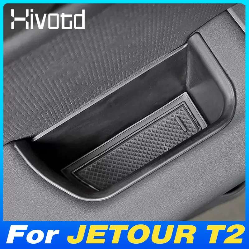 

Car Door Side Armrest Storage Box Automobiles Organizer Decoration Parts Accessories Interior Supplies For JETOUR T2 2023 2024