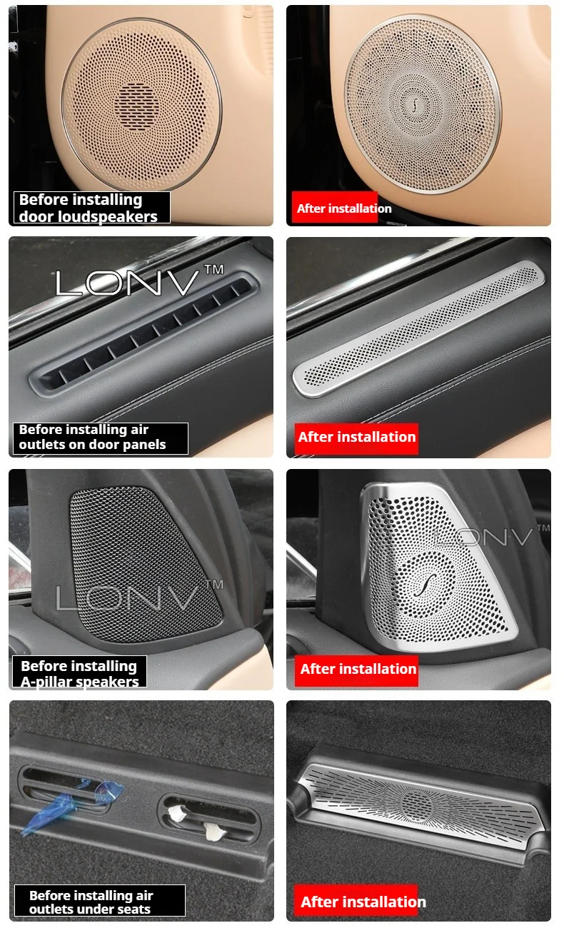 For Esteo Exlantix ET8 Exeed ET8 2026 2027 Speaker Cover Trim Door Loudspeaker Cover Trim Roof Horn speaker Cover Accessories