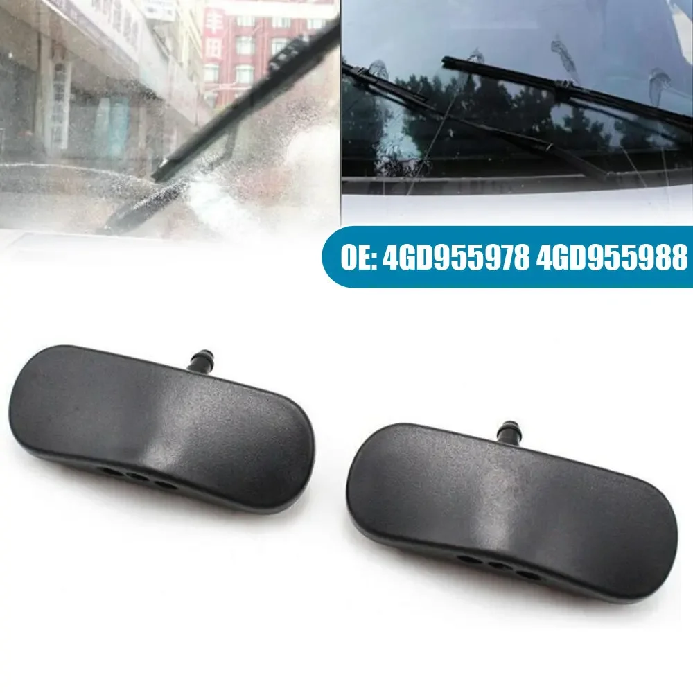 

2pcs Car Hood Wiper Replace Spray Nozzle Car Washer Spray Nozzle Jet Heated Left Right Accessories for Audi A4 A6 A8 Q3 Q5 Q7 TT