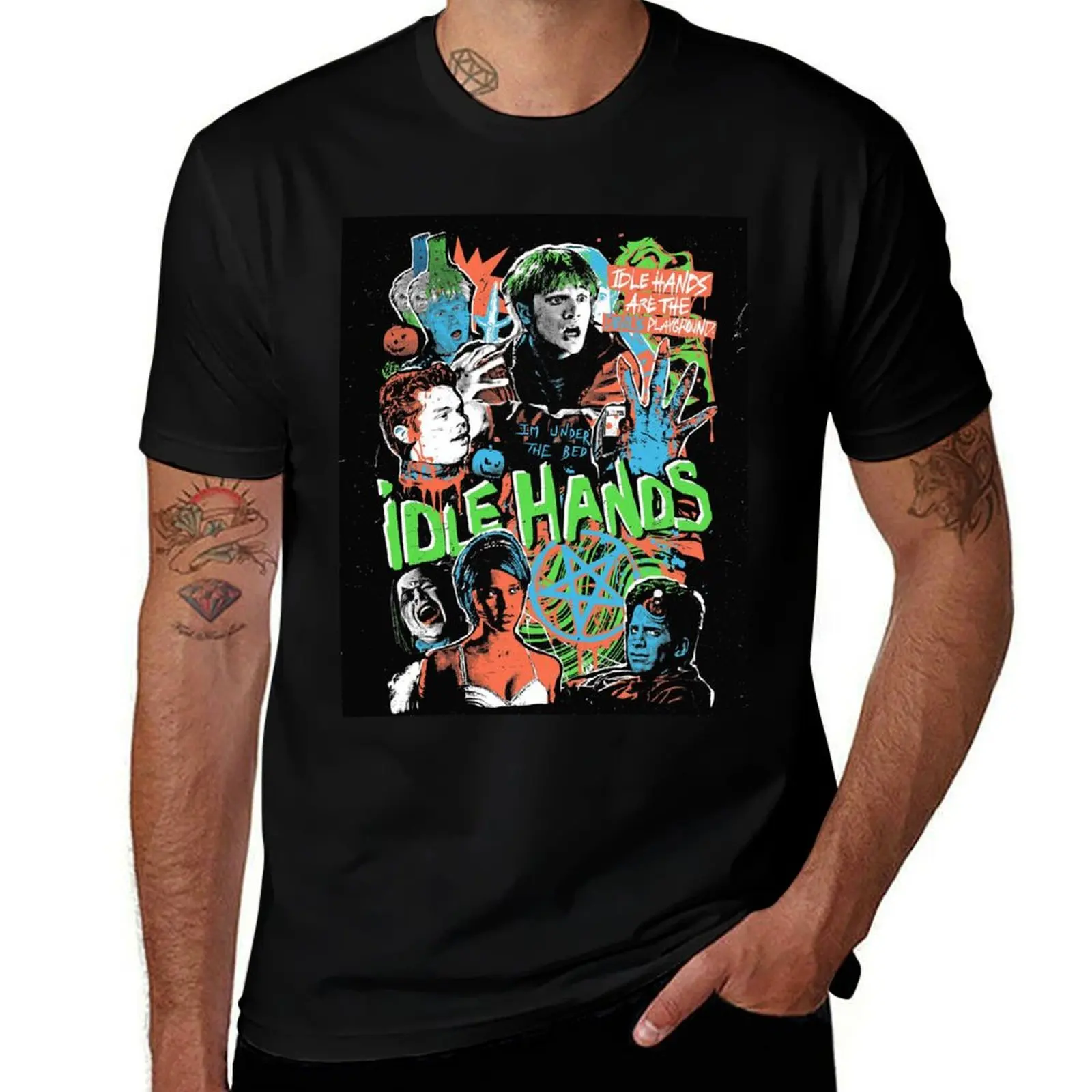 Devilish Deeds Artwork T-Shirt t shirt man designer T-Shirt