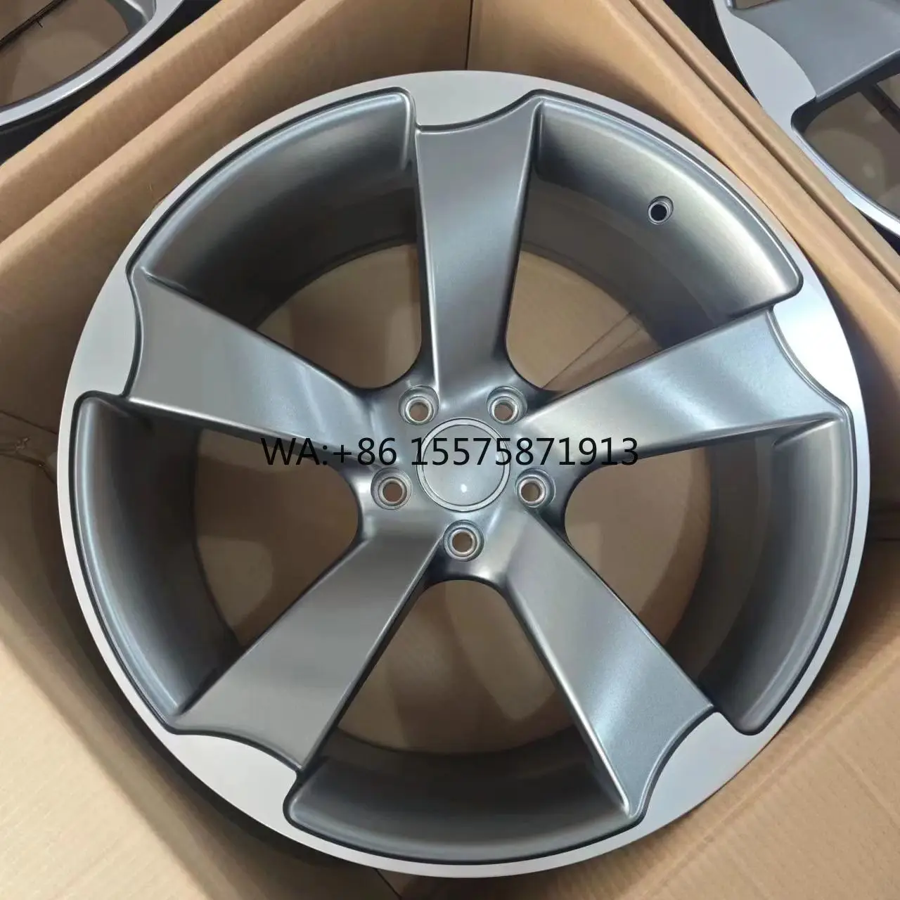 

For TP Rep Aluminum Passenger Car Wheel 18 20 inch 5 holes PCD 112 Gunmetal/Black Machine Face Alloy Car Rims for Audi RS6 RS5
