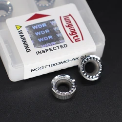 RCGT1003 MO AK 01 Aluminum Turning Inserts Round Blade RCGT0803 RCGT10T3 RCGT1204 RCGT1605 Carbide CNC Lathe Cutter Aluminum