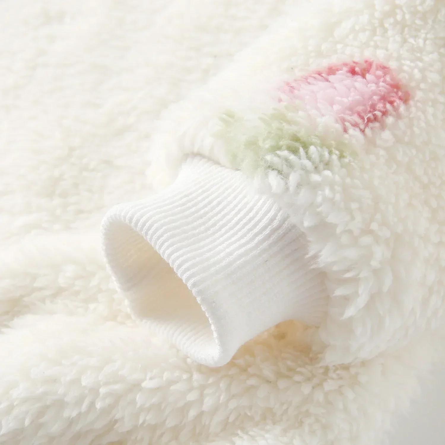 Winter-Langarm-Baby-Outfits-Sets, Oberteile + Hosen für kleine Kinder, süße, verdickte Fleece-Kleidung mit Blumenmuster – Detail 8