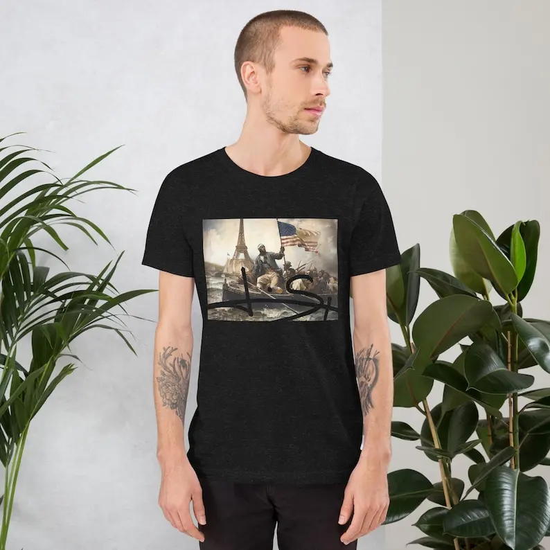 LéBron Crossing the Seine - Unisex t-shirt Comfortable Soft Loose Fashion Tops Tees