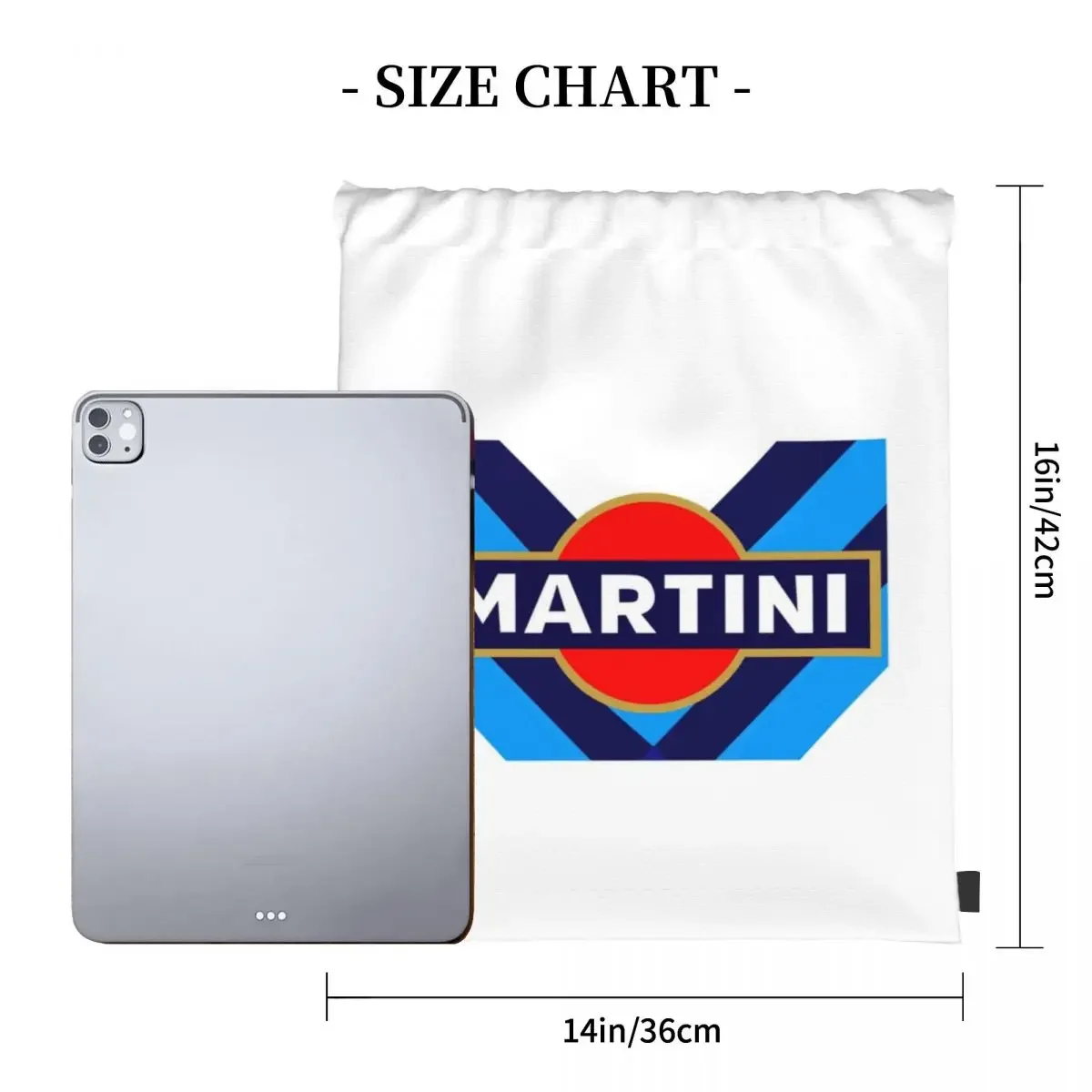 Martini Racing Backpacks Multi-function Portable Drawstring Bags Drawstring Bundle Pocket Sports Bag BookBag For Man Woman