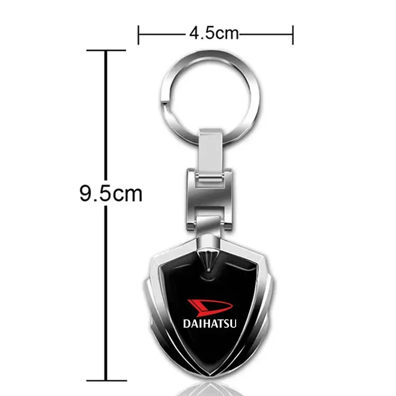 3D Metal Keychain Keyring Emblem Car Accessories For Daihatsu Terios Sirion Mira Materia Rocky YRV Feroza Charade Accessories