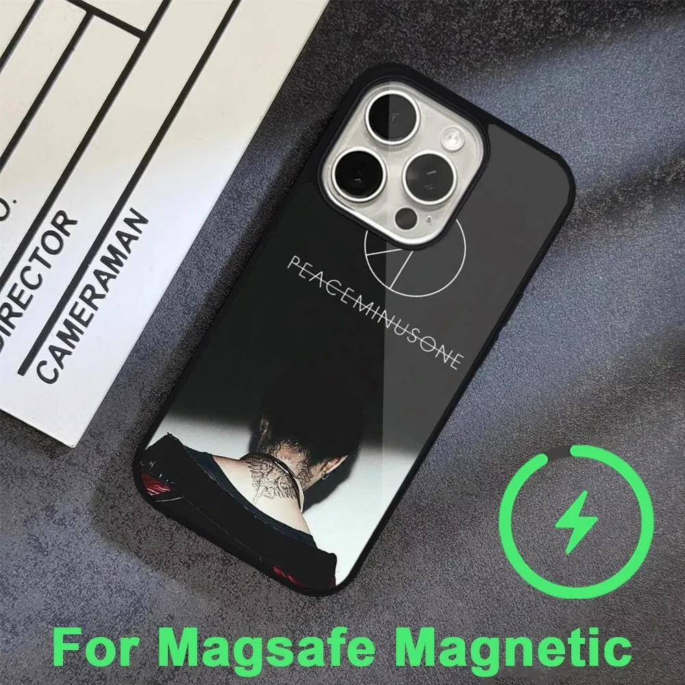 G Dragon Peaceminusone Phone Case For iPhone 15 14 13 12 11 Pro Max Plus Magsafe Black Soft Cover