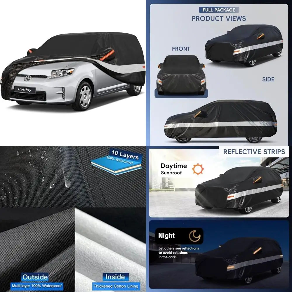 

Custom Fit SUV Car Cover Waterproof All Weather Protection for 2003-2016 Models, Outdoor Full Cover Sun Dust Resistant