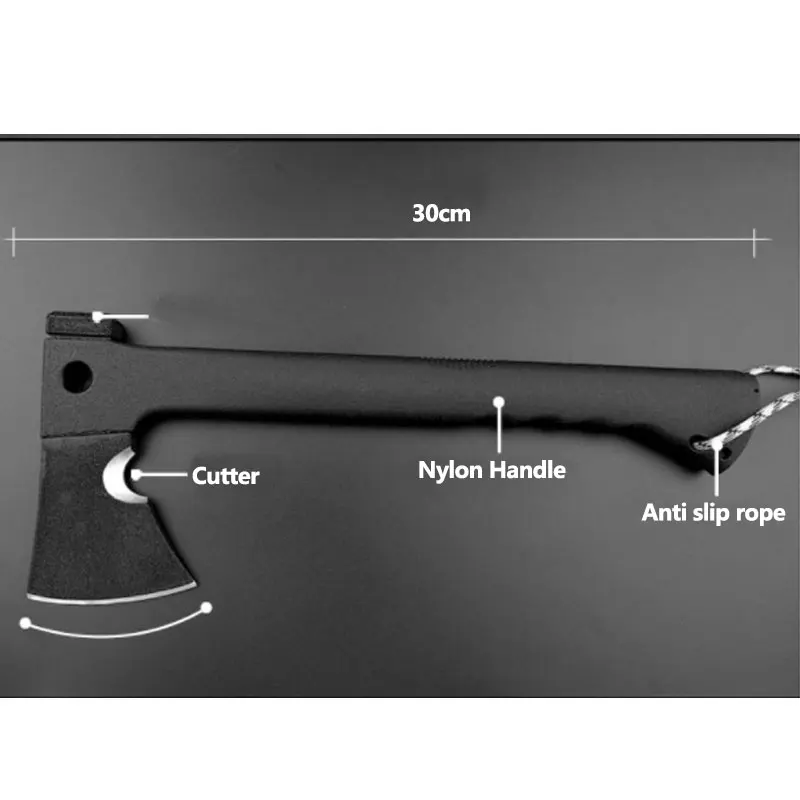 Hache G10 polyvalente pour l'extérieur, hacher le bois de chauffage, camping, survie, montagne, outil d'exploitation forestière