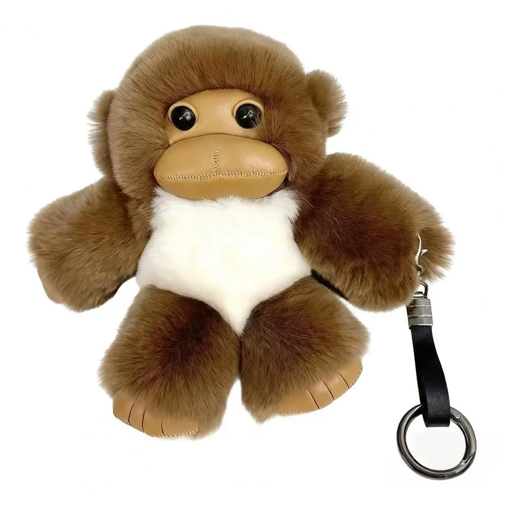 Macaco brinquedo de pelúcia adorável macaco boneca brinquedo de pelúcia para carro pendurado macio fofinho sorte braço longo macaco ornamento presente para crianças amantes