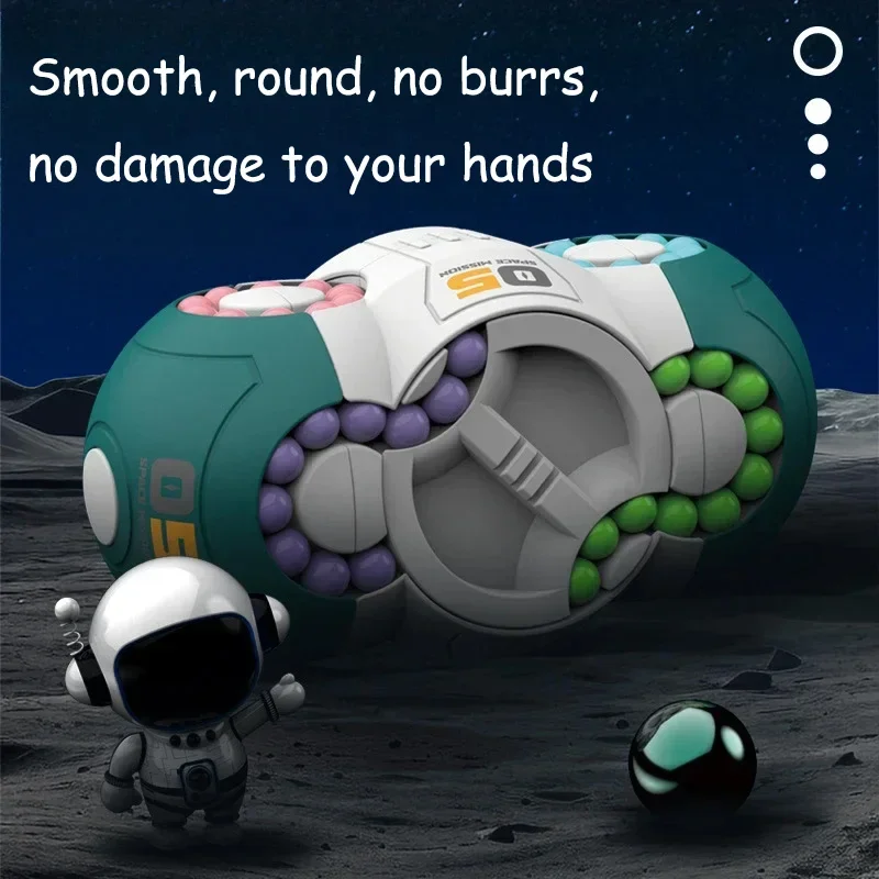 팔각 회전 핑거 빈 매직 큐브 두뇌 자극 게임 손가락 피젯 스트레스 해소 장난감