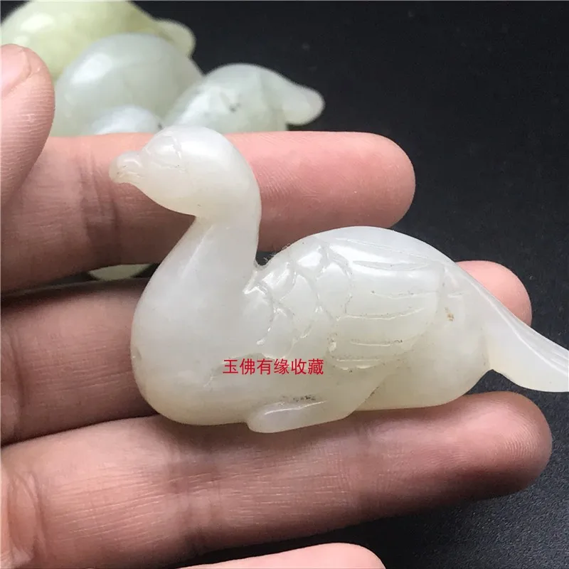 Handmade jade carving pendant, ancient  retro  pendant, brand,  ancient Xiu  duck