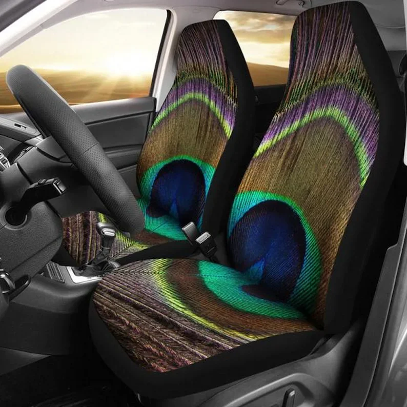 

Peacock Feather, Peacock, Feathers -Car Seat Covers, Car Accessories, Gift for Her, Custom Seat Covers, Custom Made Cover