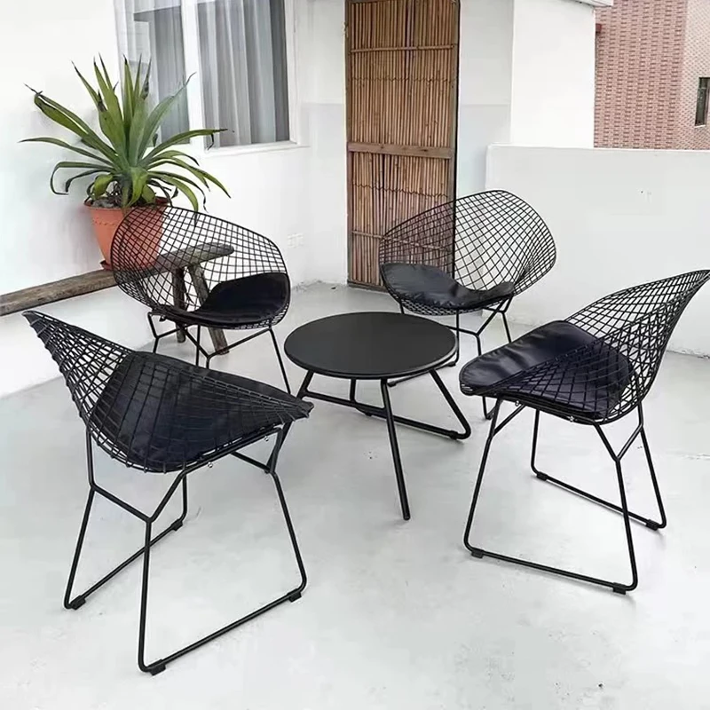 Garden Metal Furniture Lounge Outdoor Plastic Chair Wicker Chairs Terrace Patio Beach Chaise Camping Pliable Rocking Swings Set