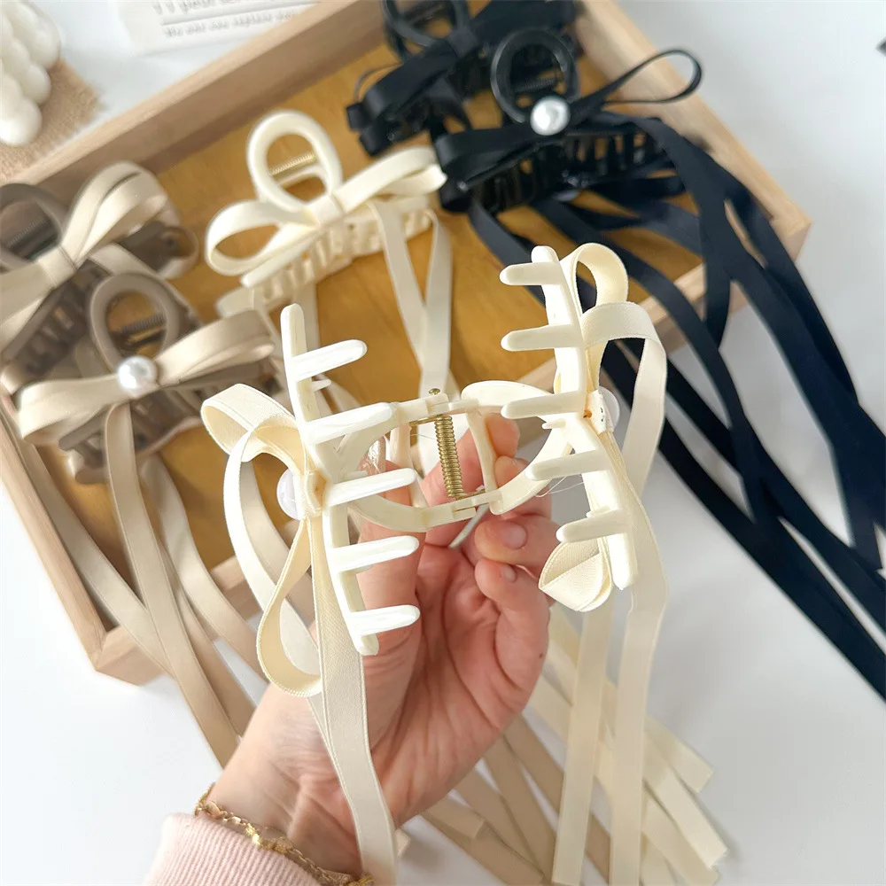 الشريط القوس مشبك شعر للنساء والفتيات أنيقة عودة رئيس أغطية الرأس مشبك شعر موضة إكسسوارات الشعر موضة دبوس الشعر عصابات الرأس #3