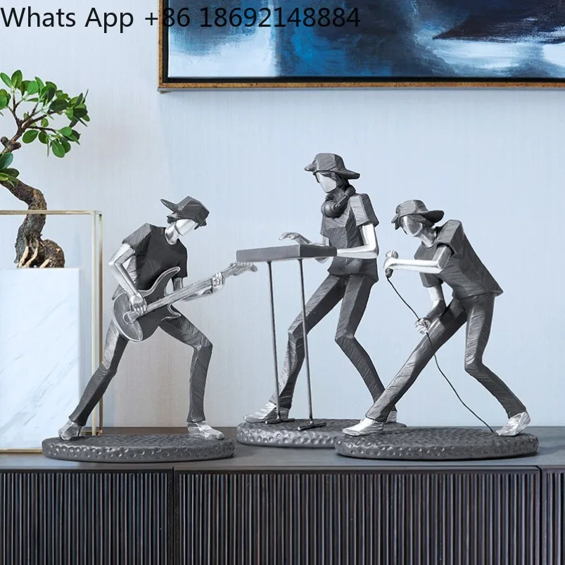 

Music Rock Band Electric Guitar Instrument Home Decorations Ornament