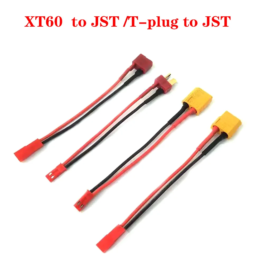 

new JST Male female Plug to male female XT60 T-Plug Connector Battery Conversion Cable RC Car Quadcopter Helicopter