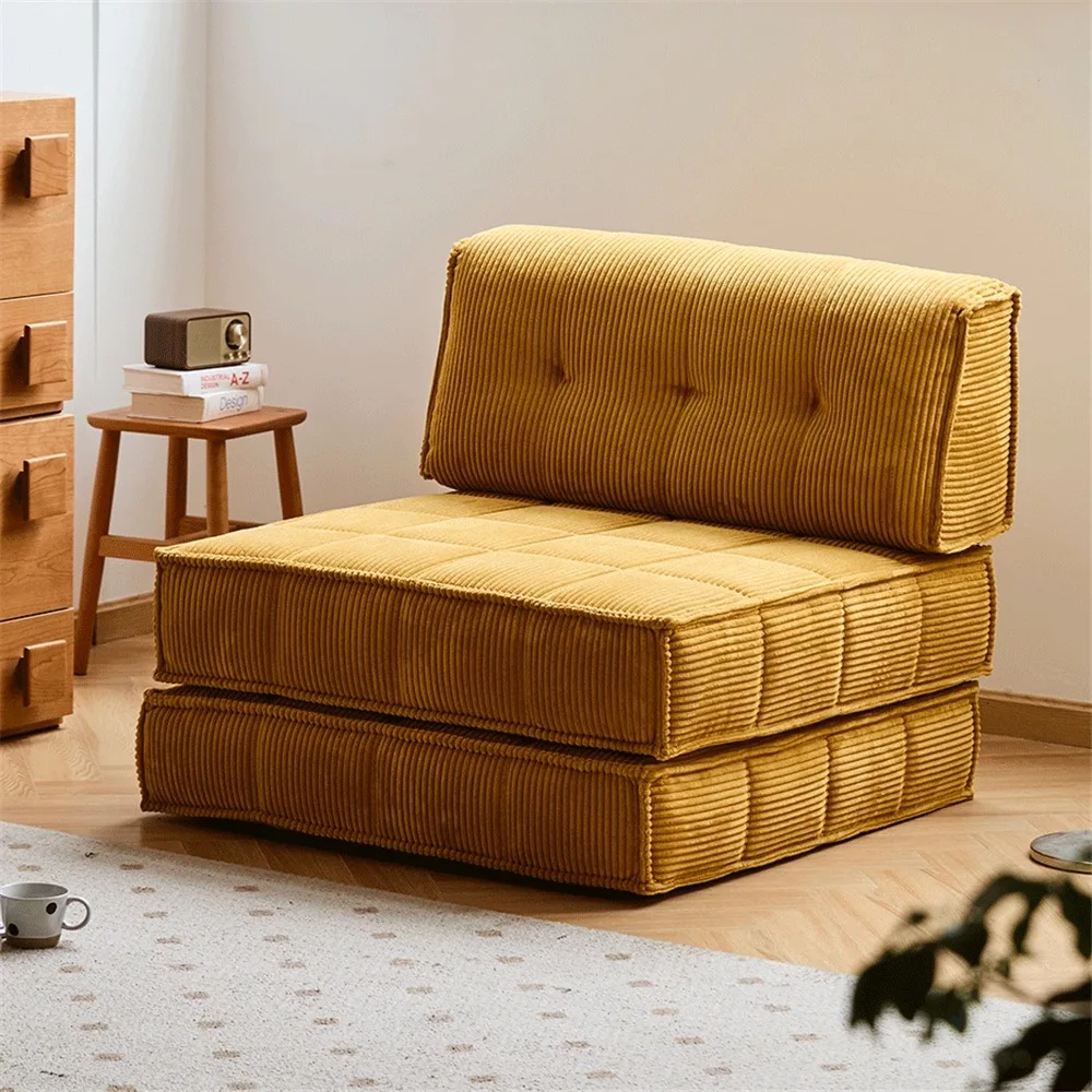 Modern Luxury Living Room Sofa Sectional Furniture Rectangle Single Seater Corduroy Compression Modular Lazy Upholstered School