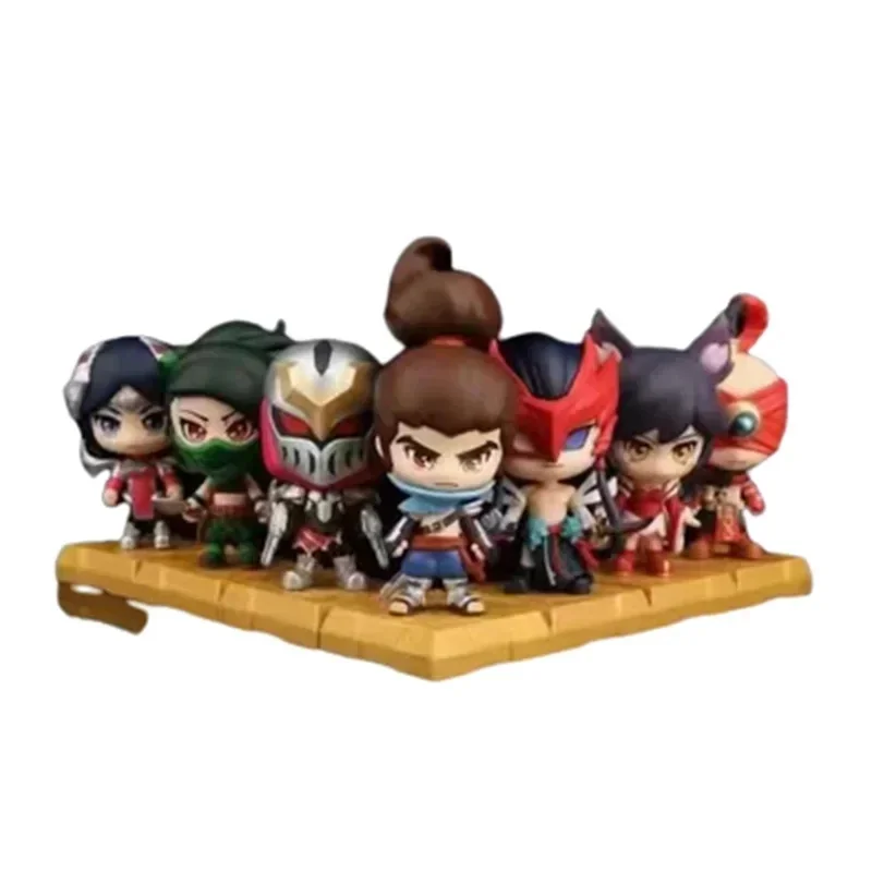 Genuine League of Legends Peripheral Decoration The Nine-Tailed Fox Ahri Akali Irelia Zed Action Figure Different Style Models