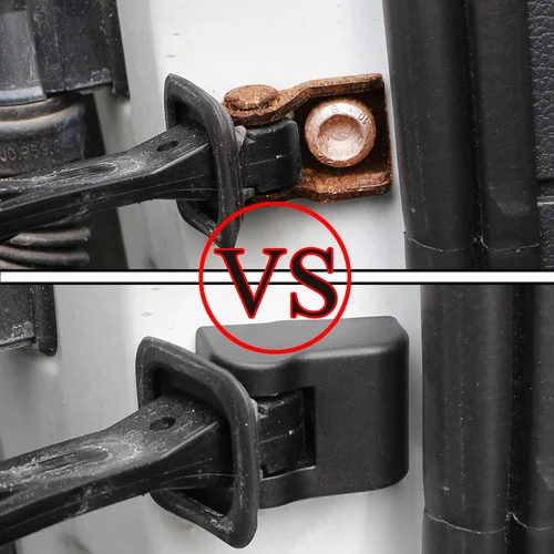 Imagen 1 del producto Cubierta de cerradura de puerta, pegatina de protección de tope para VW Jetta Golf Polo Amarok Passat B5 B6 B7 CC para Skoda Octavia Fabia Rapid Yeti