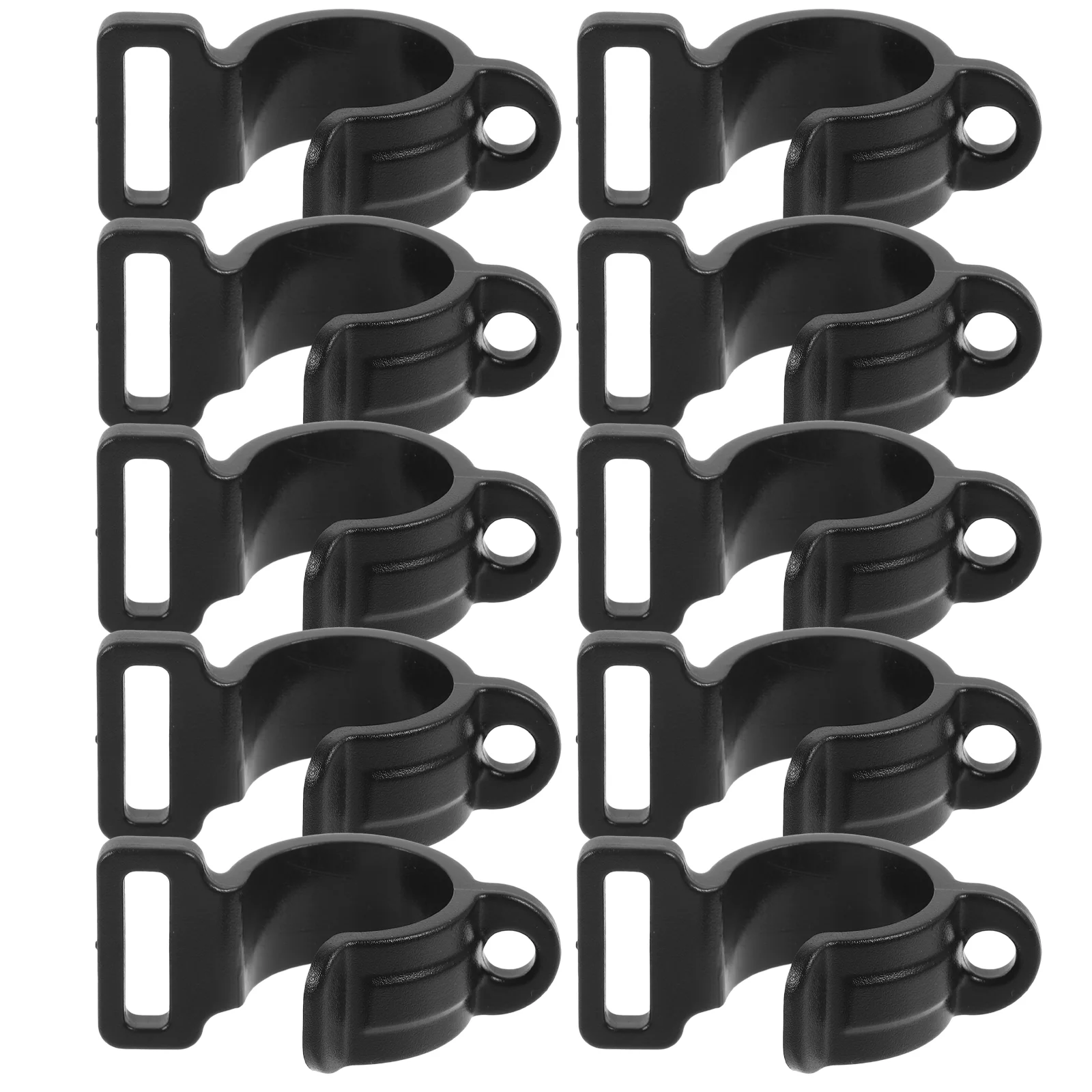 10 Pcs Tent Pole Clip Poles Clamp Plastic Hooks Camping Accessories It Can Move Connection