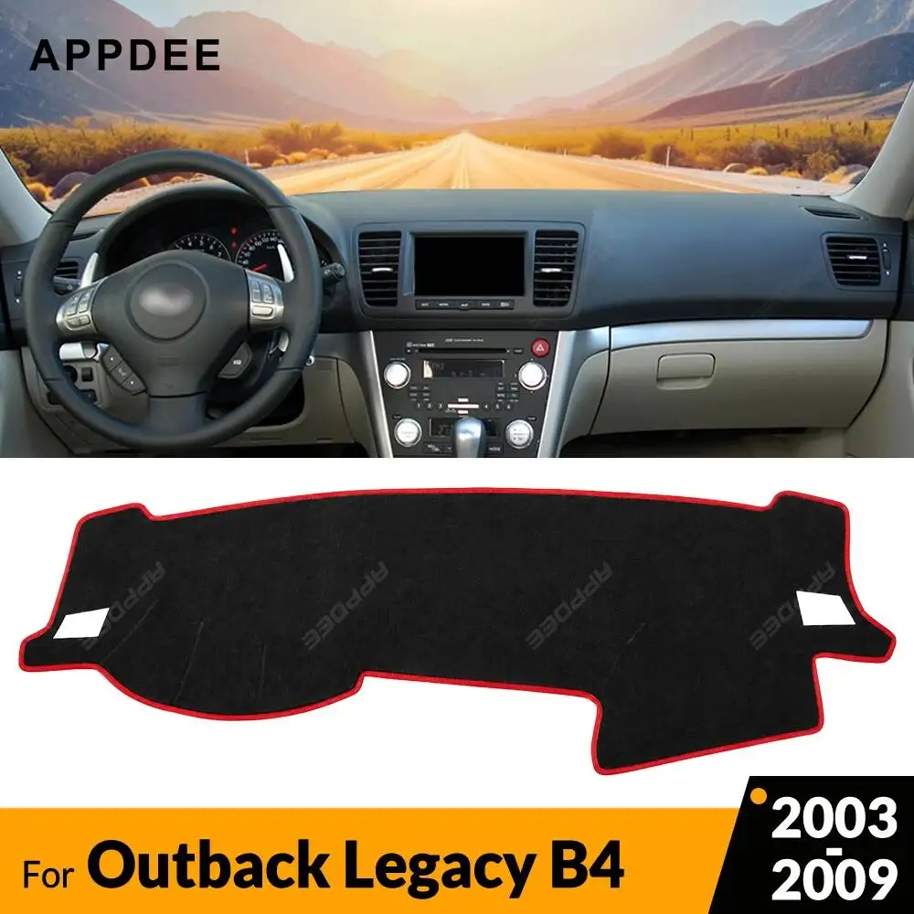 APPDEE Für Subaru Outback Legacy B4 2003-2009 Auto-Armaturenbrettabdeckung, Armaturenbrettmatte, Anti-UV-Sonnenschutz, rutschfester Teppich, Innenzubehör