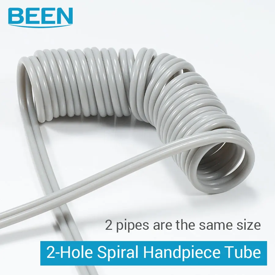 Tube spiralé dentaire à 2 orifices, tube flexible enroulé pour pièce à main dentaire à triple seringue 3 voies, accessoire pour fauteuil dentaire