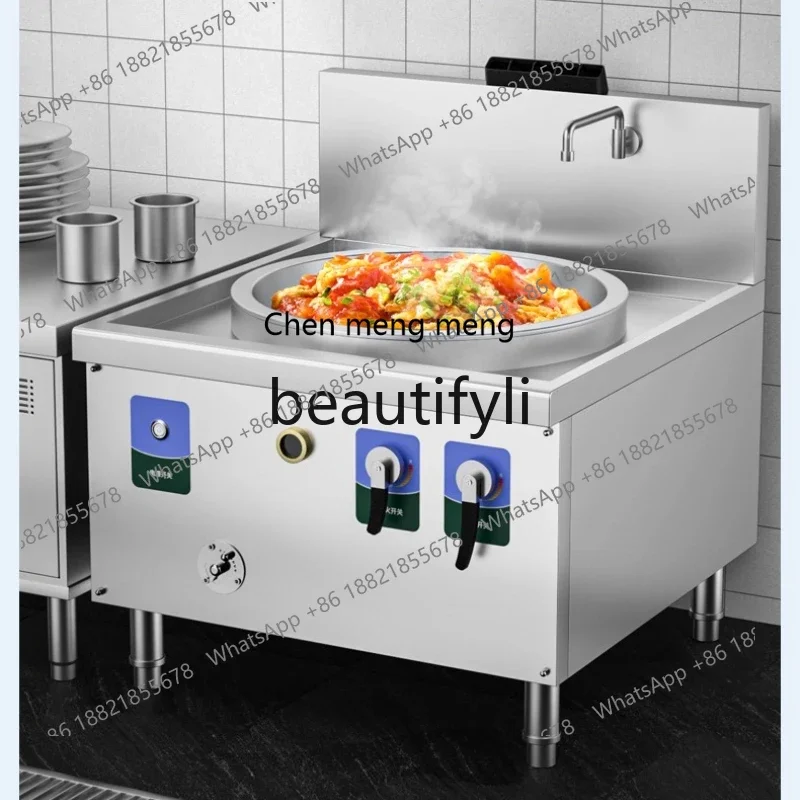 

Новое поступление, большая кастрюля из нержавеющей стали, коммерческая установка, столовая, природный сжиженный газ, школьная строительная площадка, ресторан, су