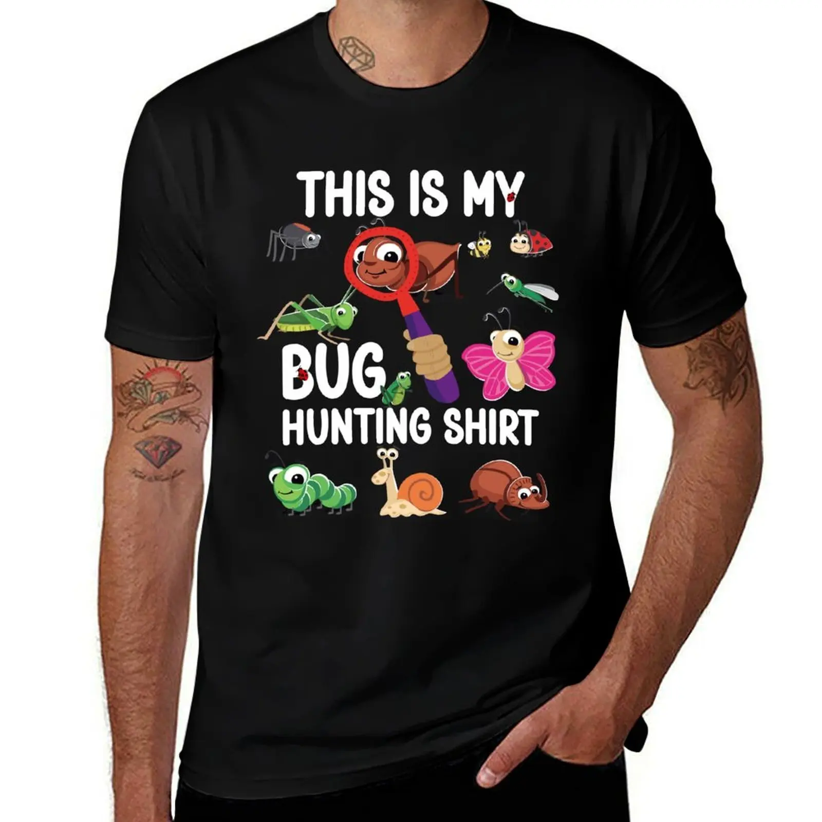 Bug Hunting Shirt - Bug & Insect Hunter Fun T-Shirt Fashion Letter Print T-Shirt