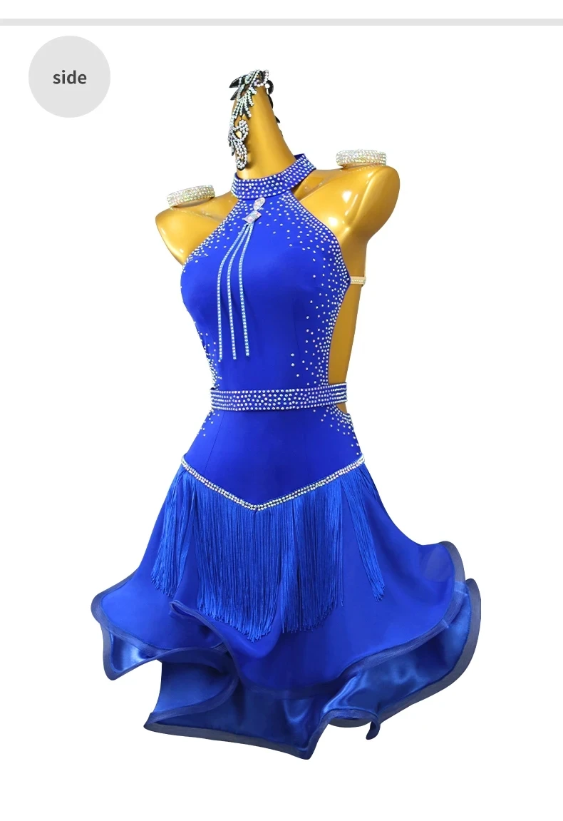 Damenkleid Lateinamerikanisches Tanzkostüm Mädchen Ballsaal Bühnenkostüm Damenbekleidung 2026 Eleganter Abend Sexy Kurzer Rock Mädchen Abschlussballkleidung – Detail 8
