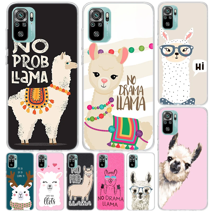 Lama Llama Alpacas Cover For Xiaomi Redmi Note 13 12S 12 11 11S 10S 10 Pro Plus Phone Case 11E 11T 9 9S 8T 8 + Print Coque Redmi