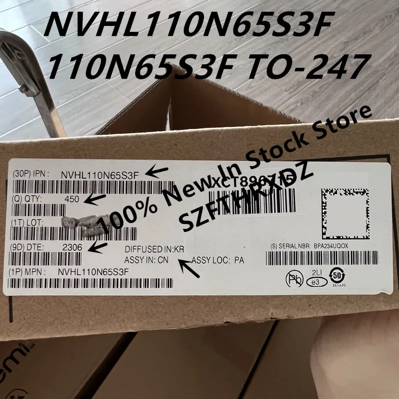 100% NEW ORIGINAL NVHL110N65S3F TO-247 110N65S3F TO247 MOSFET SUPERFET3 650V FRFET110M