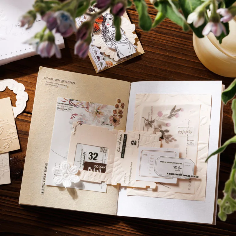 Scatola - set di carta decorativa in rilievo |   Forniture per album e album fatti a mano fai da te