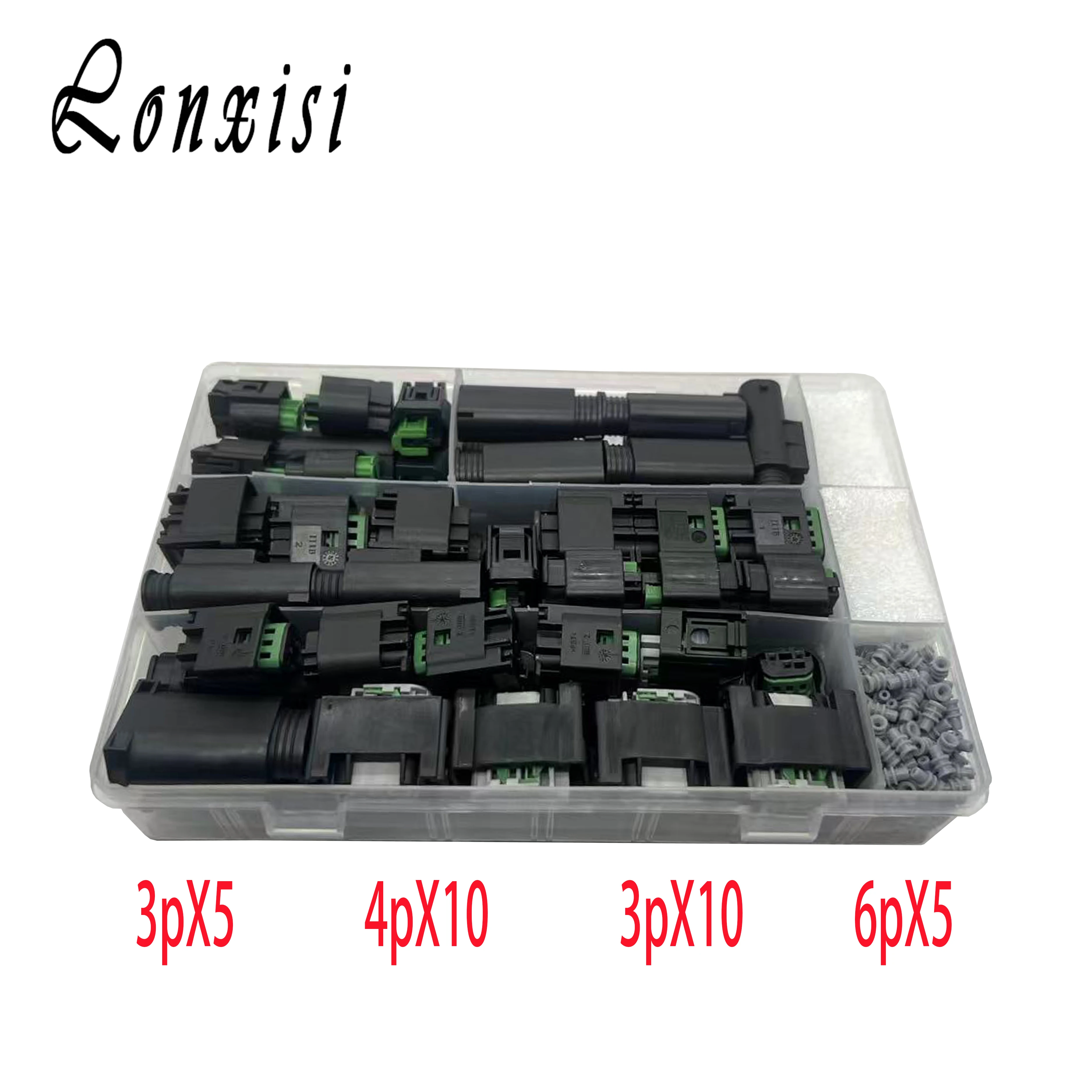 

1 Box 220 Pcs 2 3 4 6 Pin LPG Automotive Converter Harness Connector waterproof Male Female Plug For VW AUDI BMW