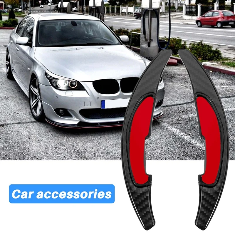 Carbon Fiber Steering Wheel Paddle Shifter Gear Shift Shifter Extension For-BMW M Series M2 M3 M4 M5 M6 X 5M X6M