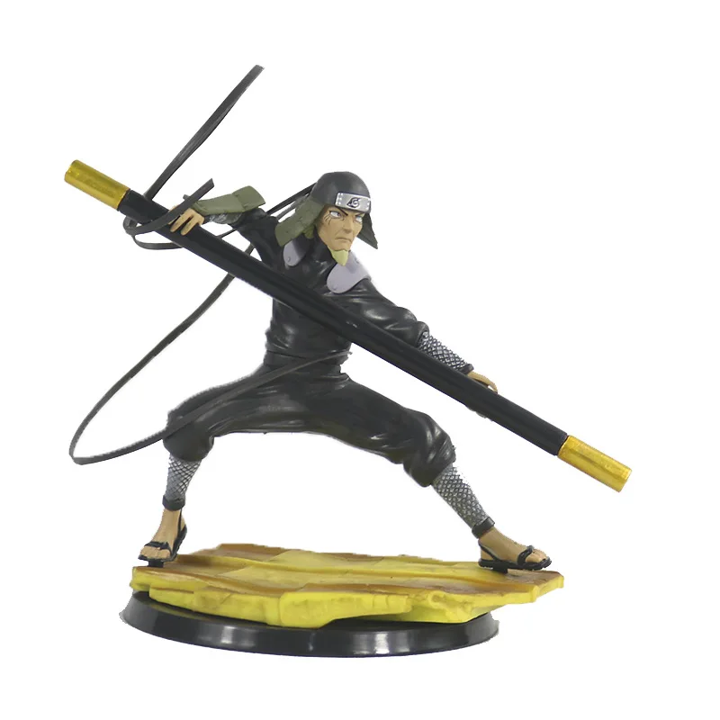 Lover NARUTO Figure Hiruzen Battle Orochimaru Anime PVC Figure NARUTO Sarutobi Hiruzen Kakashi Sasuke Itachi Model Toy Gift