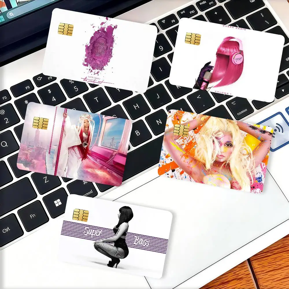 Trinidadian rapper N-Nicki Minaj Credit Card Decorative Card Stickers Suitable For Bank Cards Metro Transit Anti-scratch Gift