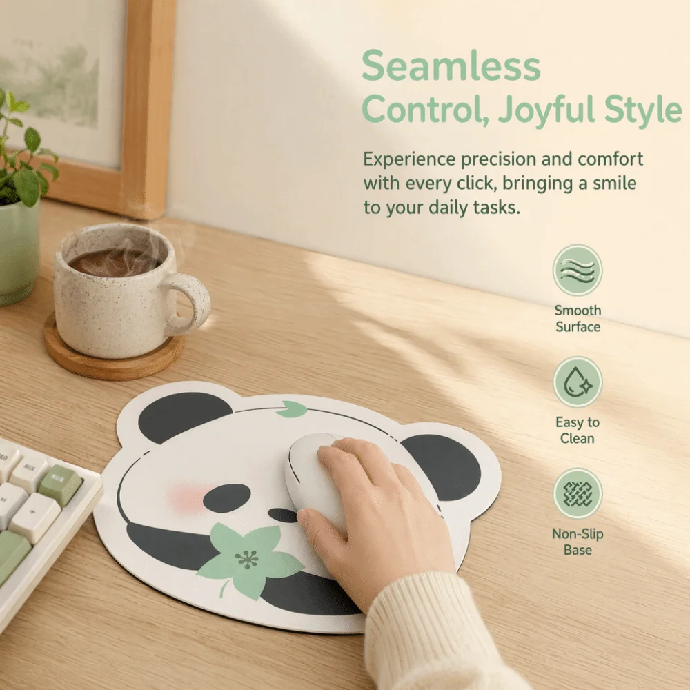 Anti-slip Cute Animals Mouse Pad Thickened Waterproof Cartoon Mouse Mat Smooth Surface Comfortable Girls Mousepad Home Desk