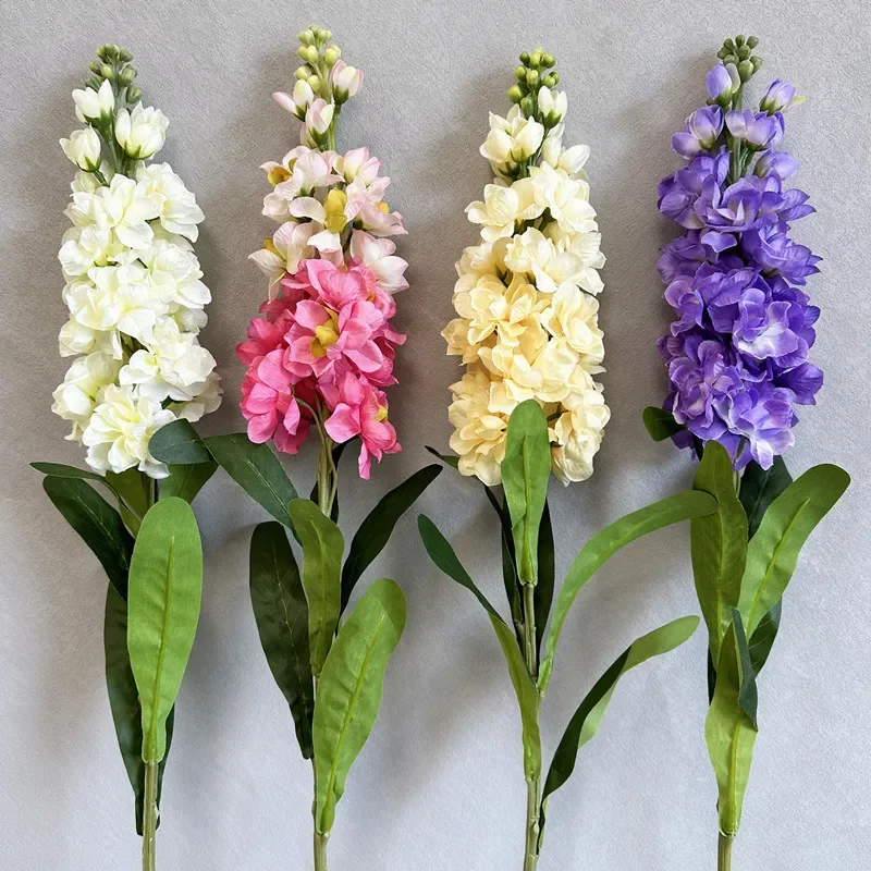 Flor de seda de jacinto grande realista para decoração de casa de casamento buquê de noiva violeta ramo longo vaso de mesa flores artificiais