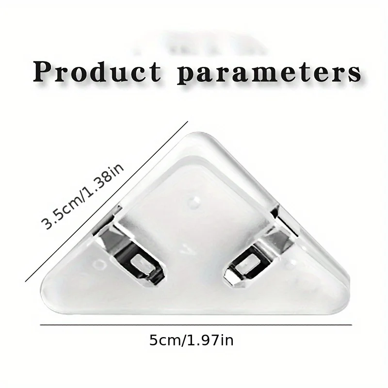 10 مجلدات مثلثة بألوان مختلطة، مشابك زاوية مثلثة، مشابك واقية للكتب المدرسية المضادة للتجعيد، تخزين ورق الاختبار ومشابك كتب الطلاب وتنظيمها، ومشابك فواتير المجلد، مناسبة للاستخدام المكتبي والمدرسة #2