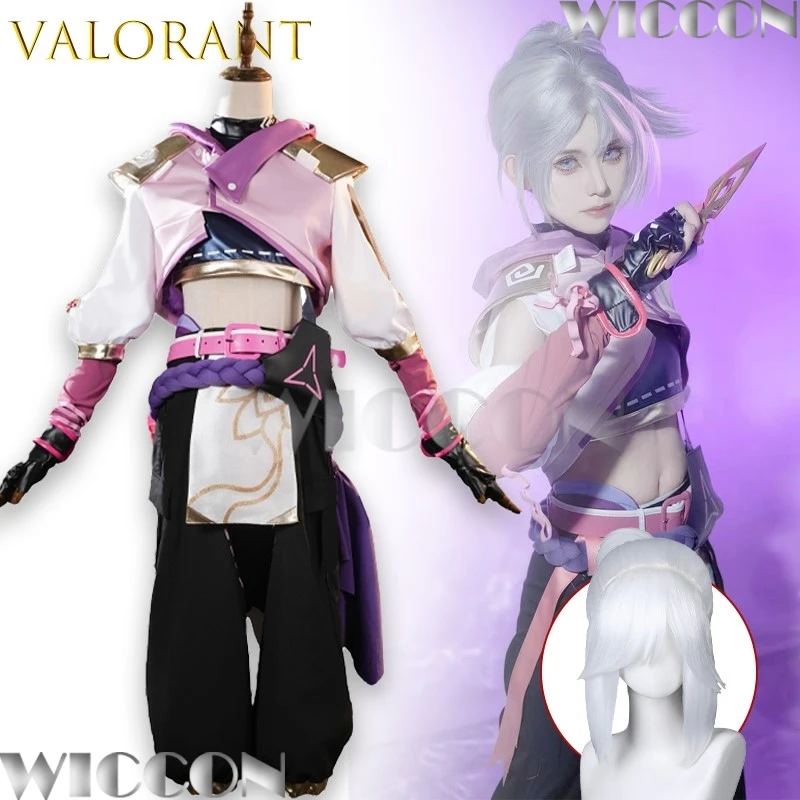 VALORANT جيت تأثيري الزي زهر نمط أصيلة لعبة زي المرأة Mystbloom تأثيري لعبة فستان حفلة كوس مجموعة مهرجان البدلة #1