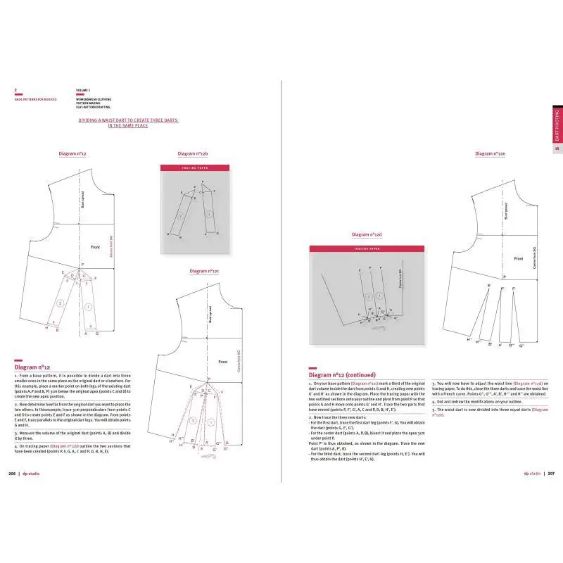 صنع الأنماط للملابس النسائية المجلد 2 دومينيك بيلين هوكي 9788417656980 كتاب #5
