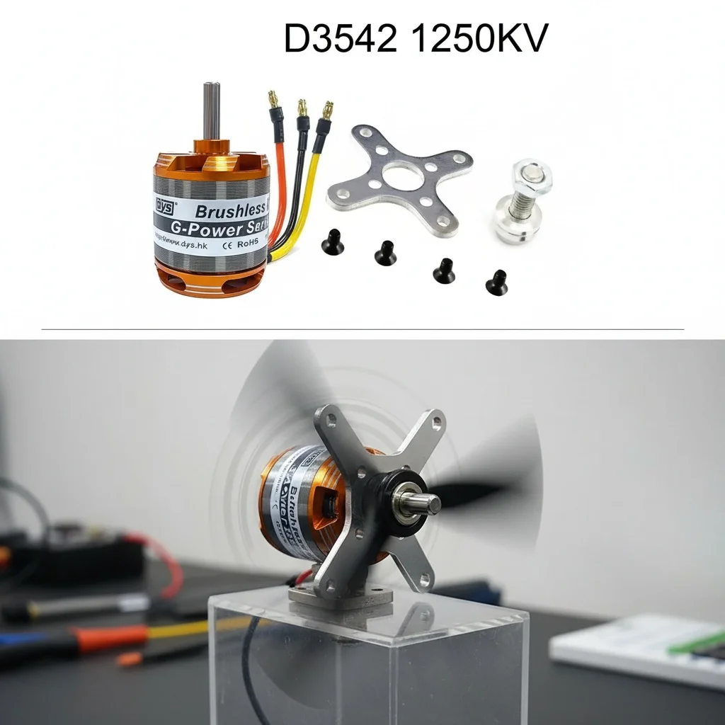 

DYS D3542 1000KV 1250KV 1450KV Бесщеточный двигатель 3-5S для радиоуправляемого самолета с неподвижным крылом/мультикоптера/квадрокоптера/многоосного самолета