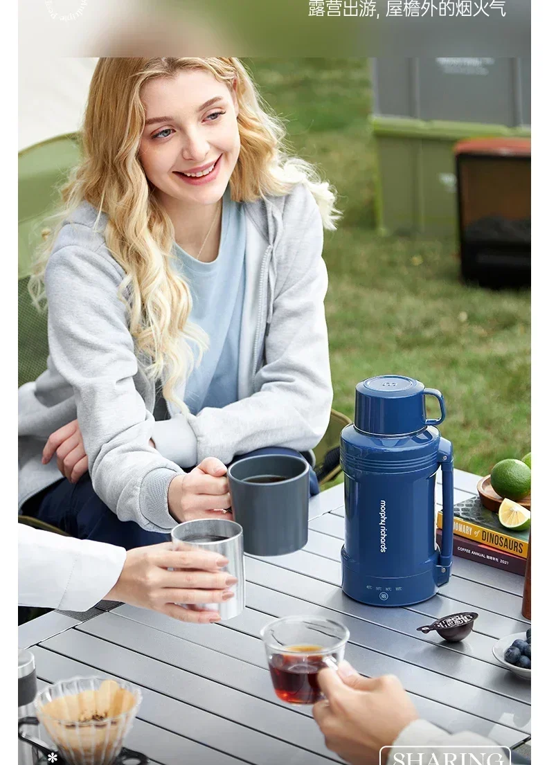 غلاية كهربائية محمولة 110 فولت/220 فولت مع تحكم في درجة الحرارة للسفر والمكتب FC