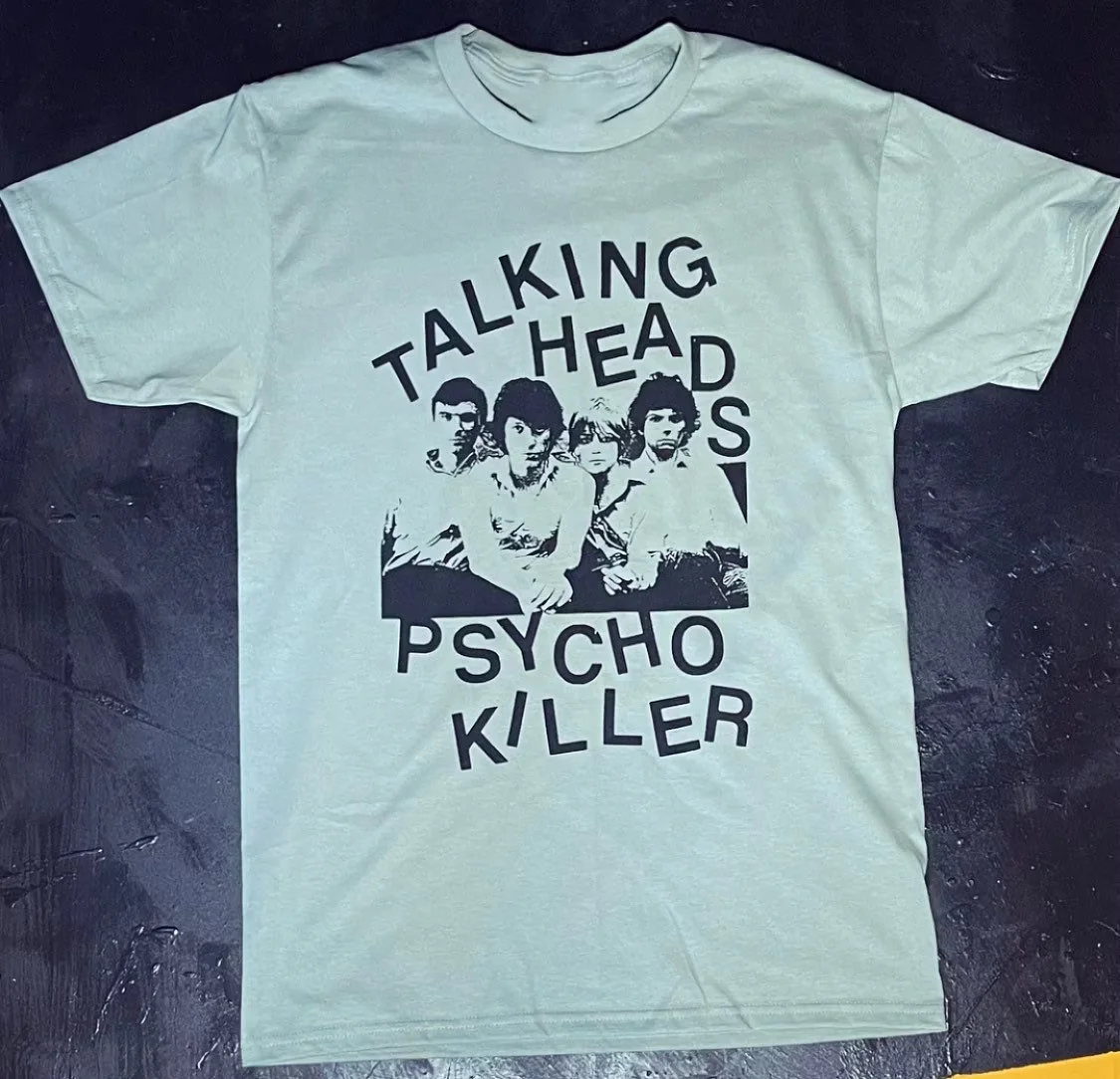 Vintage Talking Heads Album T-shirt White Short Sleeve S to 5XL JJ2628