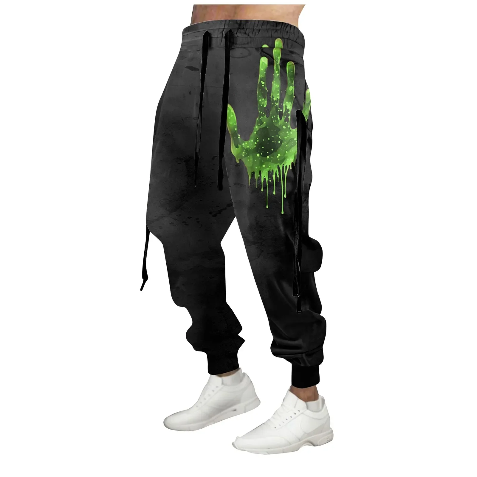 Pantalones de chándal con cordón para hombre, ropa deportiva cómoda y transpirable con cintura elástica y estampado 3D de búho, de diseñador, novedad