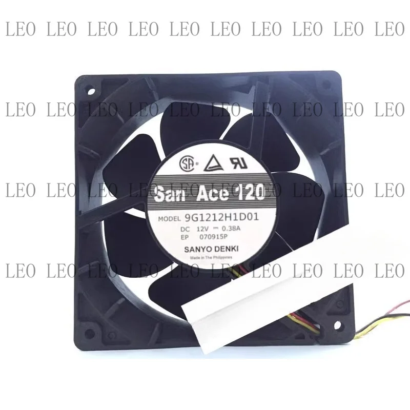 MY For Sanyo 9G1212H1D01 12038 DC12V 0.38A 12CM 3-Wire Cooling Fan
