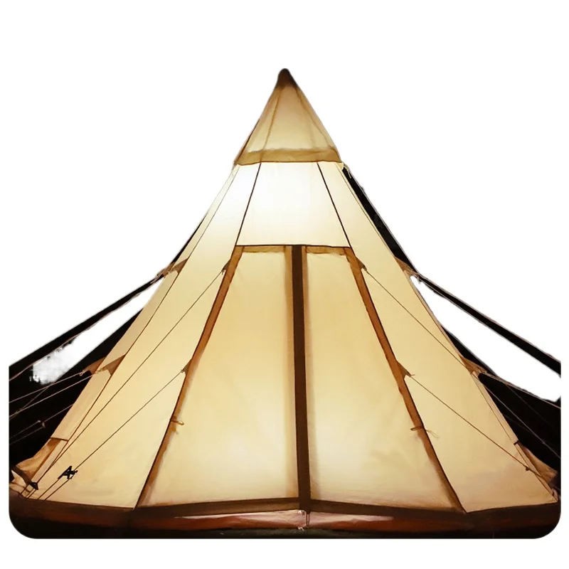 Boteen Outdoor Glamping Luxury Camping Safari Tent Party Camping Travel Portable Tipi White Tent