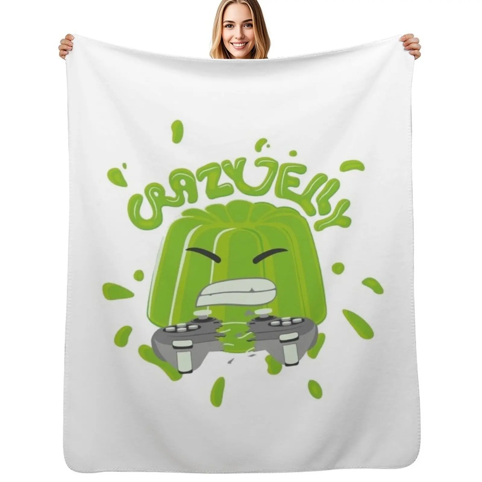 crazy jelly Throw Blanket Cozy Throw Blanket for Bed Sofa Chair
