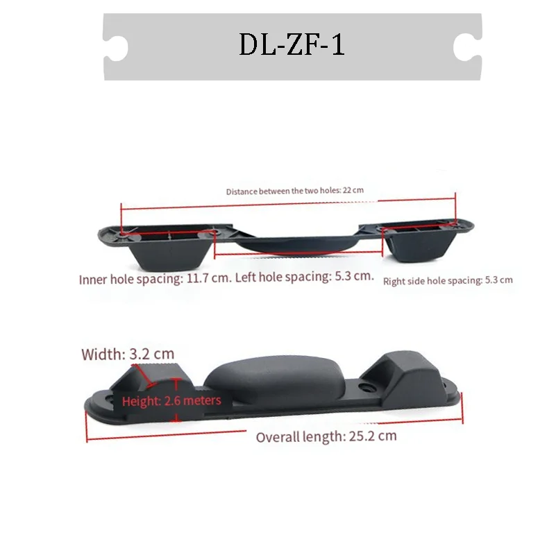 

For DL-ZF-1 Durable Plastic Luggage Feet Replacement Base Support Leg Pins Heavy-Duty Luggage Repair Parts